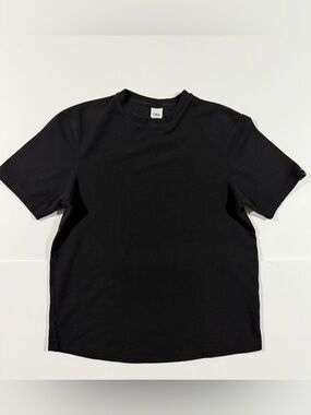 Zara Black Short Sleeve Crew Neck Tee